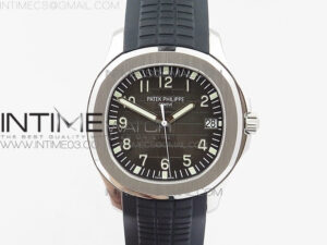 Aquanaut Jumbo 5167A SS ZF 1:1 Best Edition Black Dial on Black Rubber Strap 324CS (Free box)