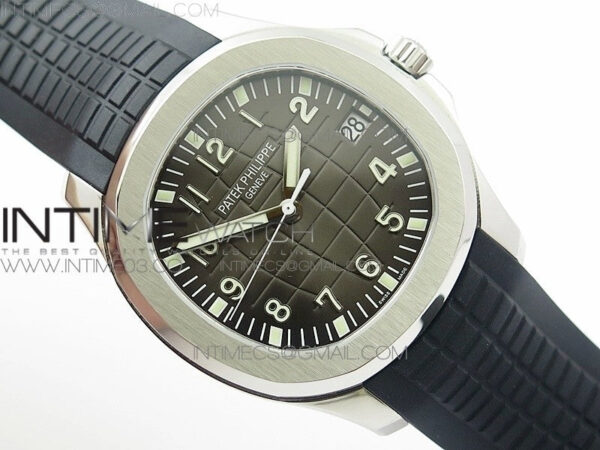 Aquanaut Jumbo 5167A SS ZF 1:1 Best Edition Black Dial on Black Rubber Strap 324CS (Free box) - Image 2