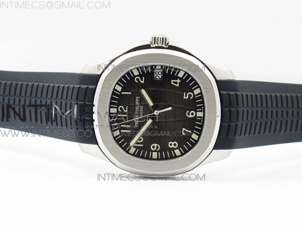 Aquanaut Jumbo 5167A SS ZF 1:1 Best Edition Black Dial on Black Rubber Strap 324CS (Free box) - Image 3