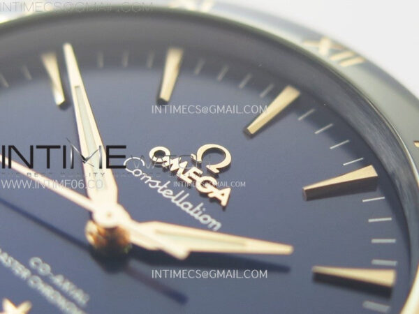 Constellation 41mm Blue Ceramic Bezel RG VSF 1:1 Best Edition Blue Dial on Blue Gummy Strap A8900 - Image 8