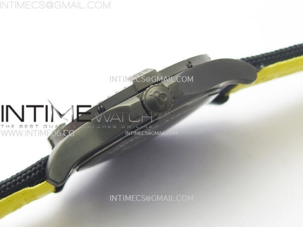 AVENGER V32395 45mm Ti DLC 1:1 Best Edition Yellow Dial on Nylon Strap A2824 - Image 9