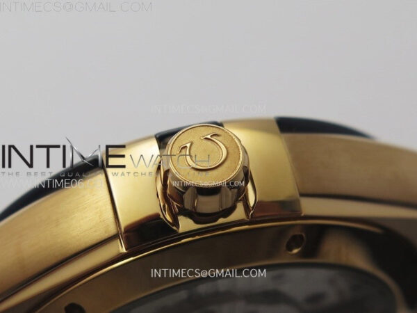 Constellation 41mm Blue Ceramic Bezel RG VSF 1:1 Best Edition Blue Dial on Blue Gummy Strap A8900 - Image 10