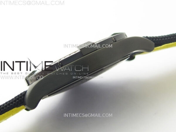 AVENGER V32395 45mm Ti DLC 1:1 Best Edition Yellow Dial on Nylon Strap A2824 - Image 11