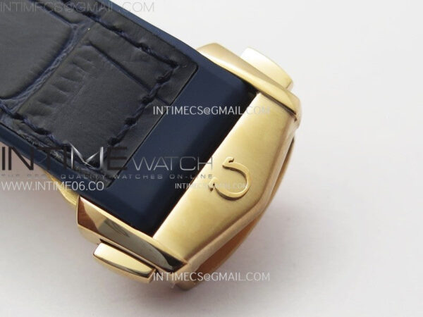 Constellation 41mm Blue Ceramic Bezel RG VSF 1:1 Best Edition Blue Dial on Blue Gummy Strap A8900 - Image 13