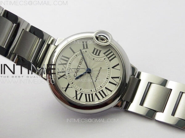 Ballon Bleu 36mm SS K3F 1:1 Best Edition White Textured Dial on SS Bracelet A076 - Image 3