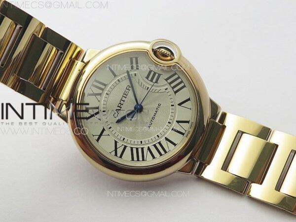 Ballon Bleu 36mm RG K3F 1:1 Best Edition White Textured Dial on SS Bracelet A076 - Image 2