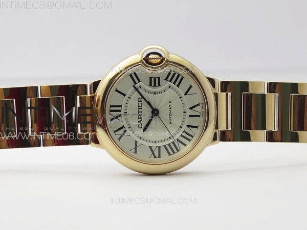 Ballon Bleu 36mm RG K3F 1:1 Best Edition White Textured Dial on SS Bracelet A076 - Image 3