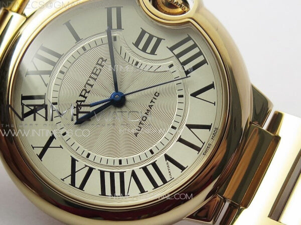 Ballon Bleu 36mm RG K3F 1:1 Best Edition White Textured Dial on SS Bracelet A076 - Image 5