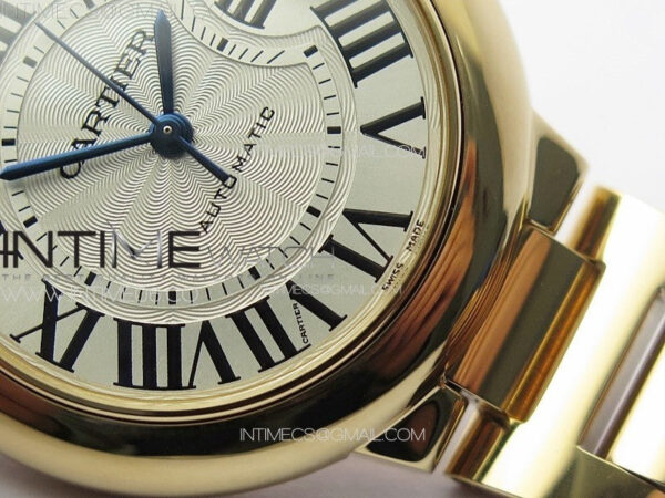 Ballon Bleu 33mm RG K3F 1:1 Best Edition White Textured Dial on SS Bracelet A076 - Image 6