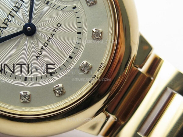 Ballon Bleu 33mm RG K3F 1:1 Best Edition White Textured Dia Markers Dial on SS Bracelet A076 - Image 6