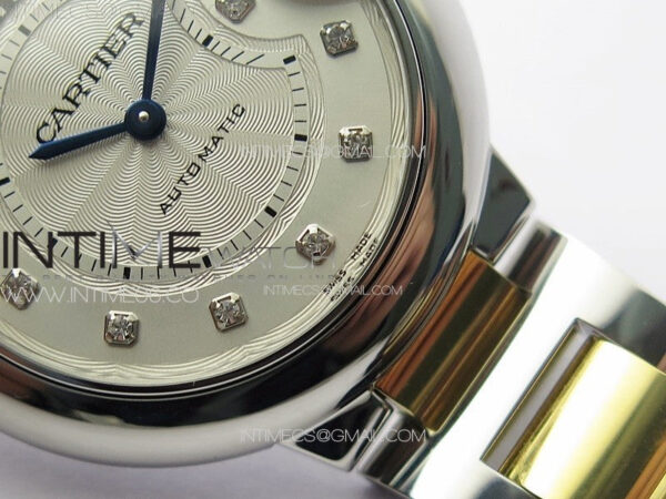 Ballon Bleu 33mm SS/YG K3F 1:1 Best Edition White Textured Dia Markers Dial on SS Bracelet A076 - Image 6