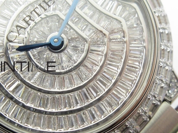 Ballon Bleu T Crystal 36mm SS Full Paved Crystal Dial on SS Bracelet Ronda quartz - Image 6