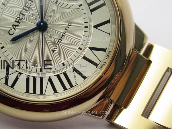 Ballon Bleu 36mm RG K3F 1:1 Best Edition White Textured Dial on SS Bracelet A076 - Image 6