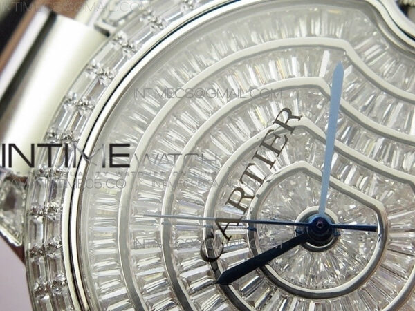 Ballon Bleu T Crystal 42mm SS Full Paved Crystal Dial on SS Bracelet Miyota 9015 - Image 7