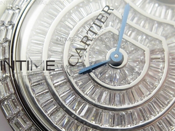 Ballon Bleu T Crystal 36mm SS Full Paved Crystal Dial on SS Bracelet Ronda quartz - Image 7