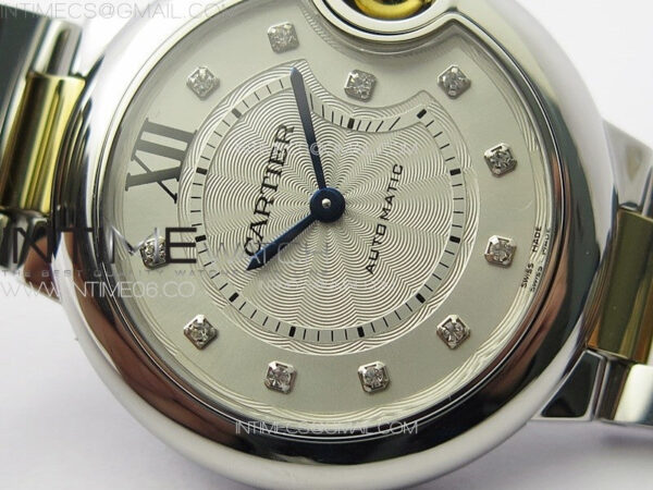 Ballon Bleu 33mm SS/YG K3F 1:1 Best Edition White Textured Dia Markers Dial on SS Bracelet A076 - Image 7