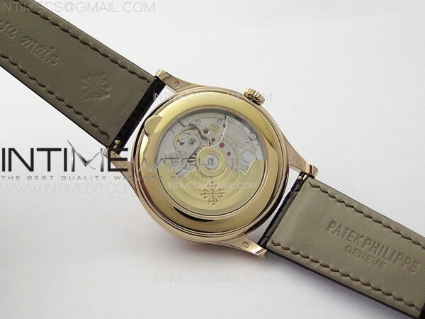 Annual Calendar Moonphase 5396 RG PPF 1:1 Best Edition White/Blue Dial on Brown Leather Strap A324 - Image 17