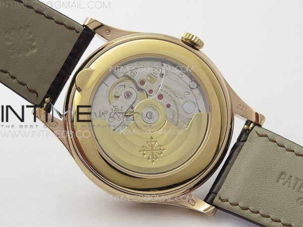 Annual Calendar Moonphase 5396 RG PPF 1:1 Best Edition White/Blue Dial on Brown Leather Strap A324 - Image 18