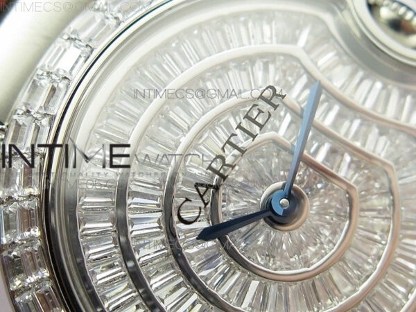 Ballon Bleu T Crystal 36mm SS Full Paved Crystal Dial on SS Bracelet Ronda quartz - Image 8