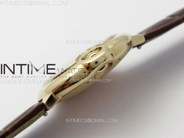 Ballon Bleu 33mm RG K3F 1:1 Best Edition White Textured Dial on Brown Leather Strap A076 - Image 9