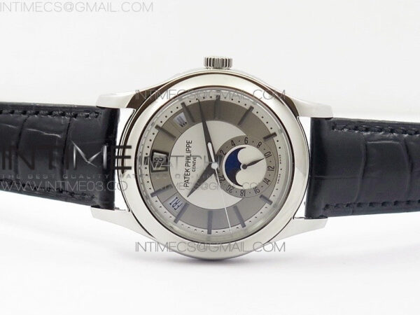 COMPLICATIONS SERIES Moonphase SS KMF White Dial on Black Leather Strap Cal.324 - Image 3