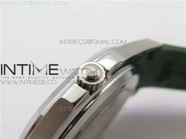 Aquanaut 5168G 42mm SS ZF 1:1 Best Edition Green Dial on Green Rubber Strap 324CS (Free box) - Image 3