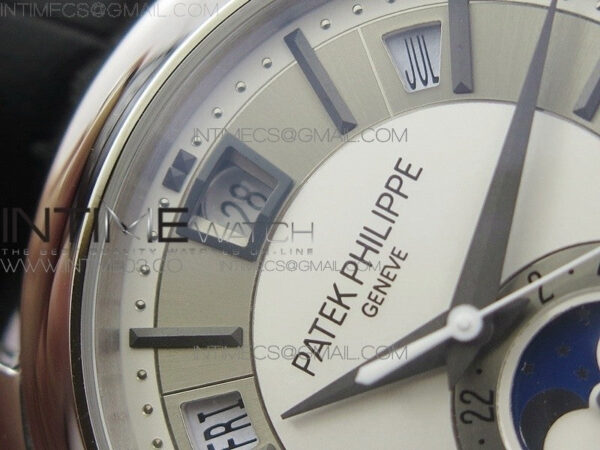 COMPLICATIONS SERIES Moonphase SS KMF White Dial on Black Leather Strap Cal.324 - Image 6
