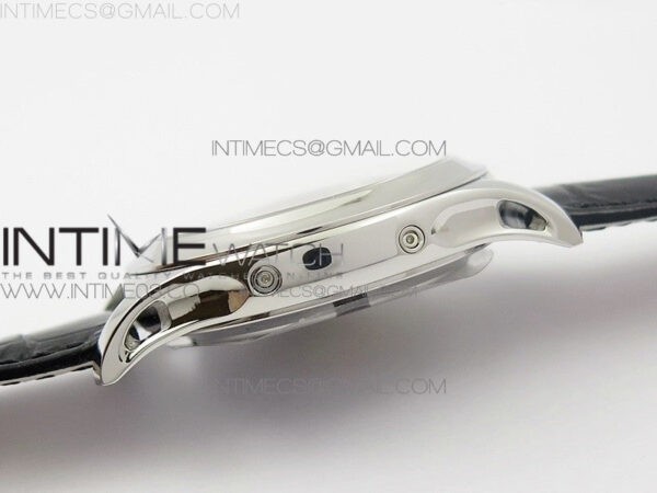 COMPLICATIONS SERIES Moonphase SS KMF White Dial on Black Leather Strap Cal.324 - Image 9