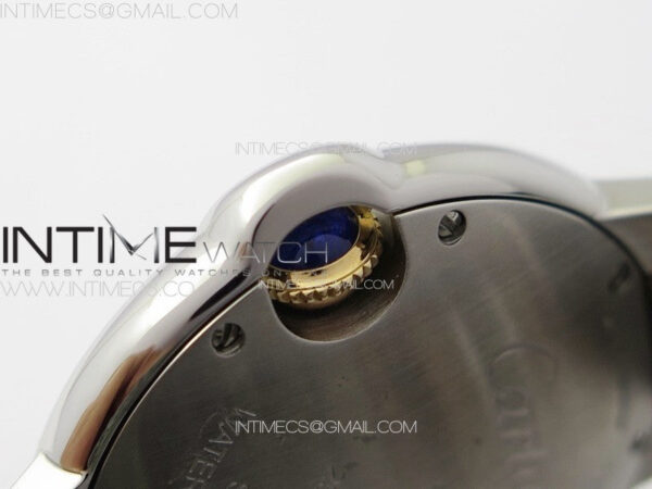 Ballon Bleu 33mm SS/RG K3F 1:1 Best Edition White MOP Dial on SS Bracelet A076 - Image 10