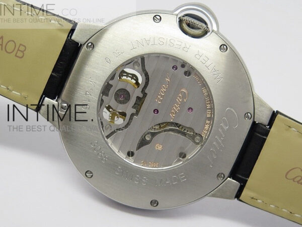 Ballon Bleu Tourbillon SS Blue Textured Dial on Black Leather Strap - Image 10