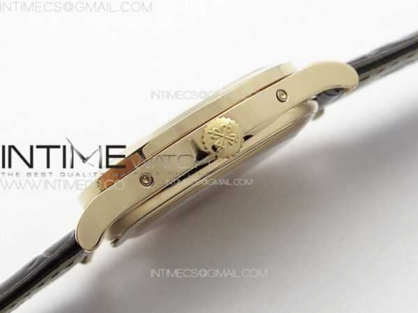Annual Calendar Moonphase 5396 RG PPF 1:1 Best Edition Champagne Dial on Brown Leather Strap PPF324 - Image 10