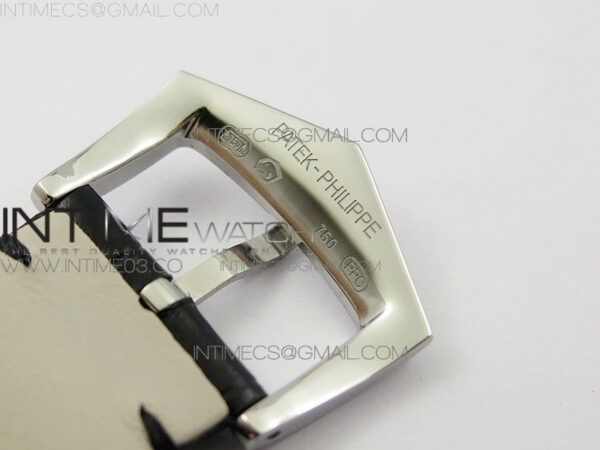 COMPLICATIONS SERIES Moonphase SS KMF White Dial on Black Leather Strap Cal.324 - Image 10