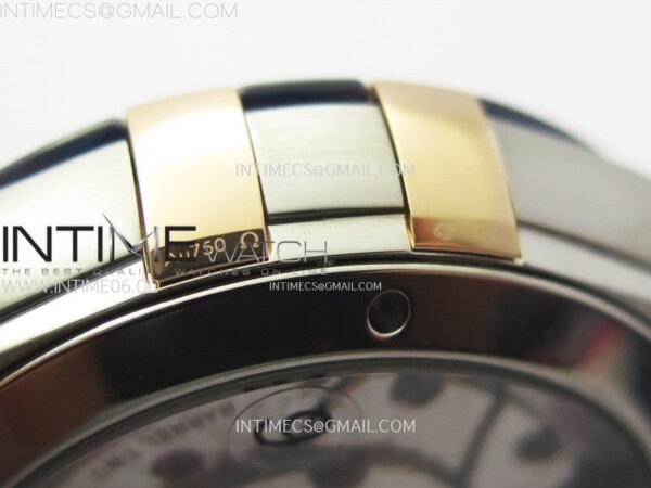 Constellation 41mm RG/Blue Ceramic Bezel VSF 1:1 Best Edition Blue Dial on Blue Gummy Strap A8900 - Image 12