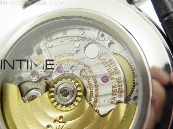 COMPLICATIONS SERIES Moonphase SS KMF White Dial on Black Leather Strap Cal.324 - Image 15