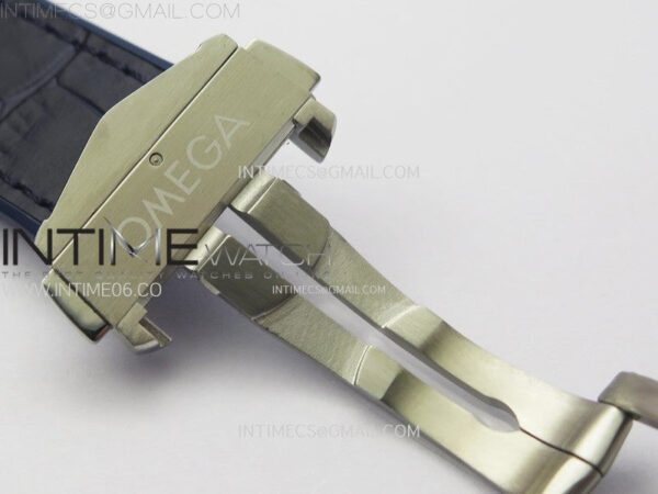 Constellation 41mm RG/Blue Ceramic Bezel VSF 1:1 Best Edition Blue Dial on Blue Gummy Strap A8900 - Image 16
