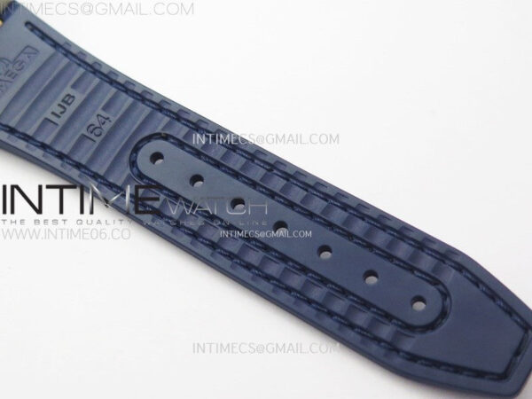 Constellation 41mm RG/Blue Ceramic Bezel VSF 1:1 Best Edition Blue Dial on Blue Gummy Strap A8900 - Image 18