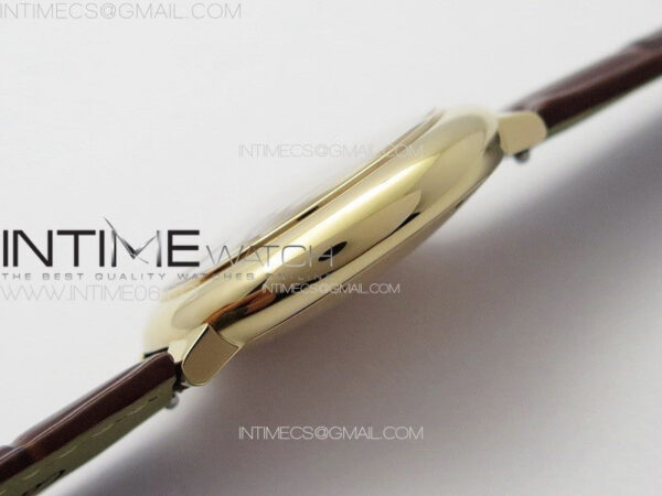 Ballon Bleu 33mm RG K3F 1:1 Best Edition White Textured Dial on Brown Leather Strap A076 - Image 11