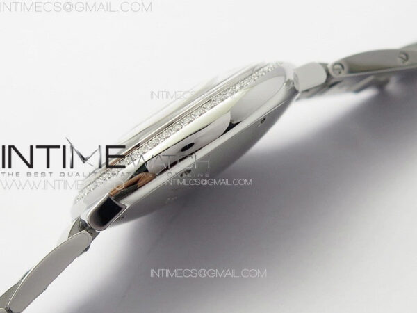 Ballon Bleu 36mm Diamons Bezel SS K3F 1:1 Best Edition White Textured Dial on SS Bracelet A076 - Image 11