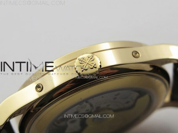 Annual Calendar Moonphase 5396 RG PPF 1:1 Best Edition Champagne Dial on Brown Leather Strap PPF324 - Image 11