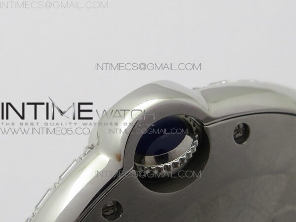 Ballon Bleu T Crystal 36mm SS Full Paved Crystal Dial on SS Bracelet Ronda quartz - Image 11