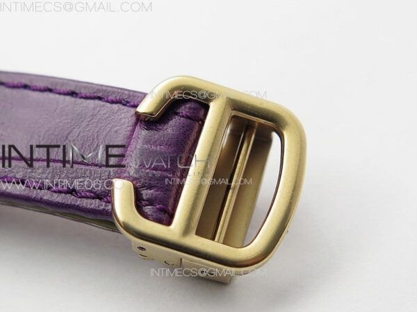 Ballon Bleu 33mm RG K3F 1:1 Best Edition White Textured Dial on Purple Leather Strap A076 - Image 12