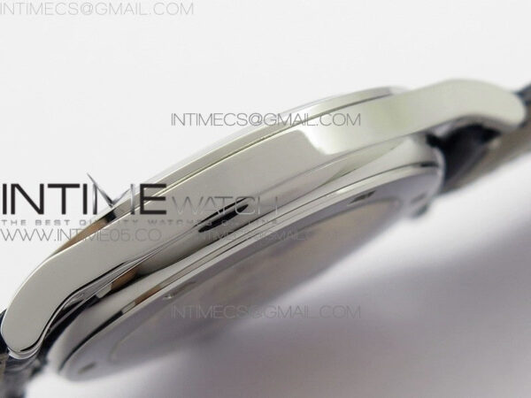 Calatrava 5296G SS ZF 1:1 Best Edition White Dial Blue Hands on Black Leather Strap 324CS - Image 12