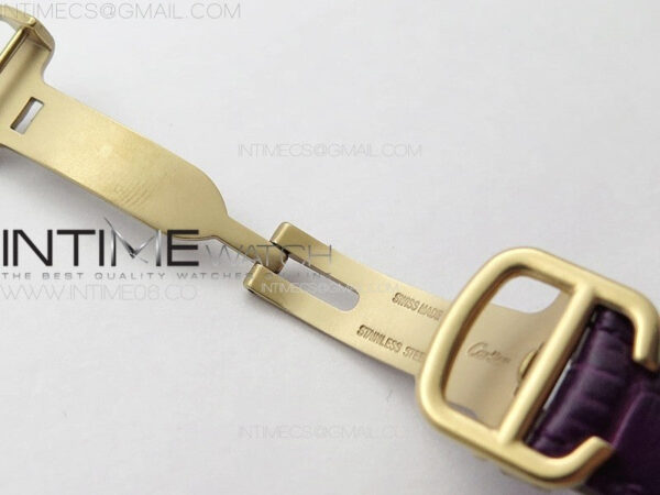 Ballon Bleu 33mm RG K3F 1:1 Best Edition White Textured Dial on Purple Leather Strap A076 - Image 13