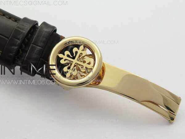 Annual Calendar Moonphase 5396 RG PPF 1:1 Best Edition Champagne Dial on Brown Leather Strap PPF324 - Image 13