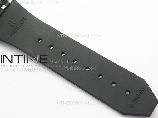 Classic Fusion Orlinski SS Full Real Diamonds B50F 1:1 Best Edition White Faceted Dial on Black Rubber Strap A2892 - Image 13