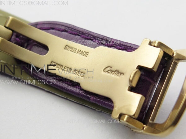 Ballon Bleu 33mm RG K3F 1:1 Best Edition White Textured Dial on Purple Leather Strap A076 - Image 14