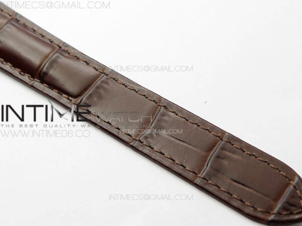 Ballon Bleu 33mm RG K3F 1:1 Best Edition White Textured Dial on Brown Leather Strap A076 - Image 15