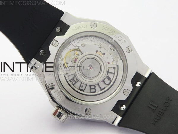 Classic Fusion Orlinski SS Full Real Diamonds B50F 1:1 Best Edition White Faceted Dial on Black Rubber Strap A2892 - Image 15