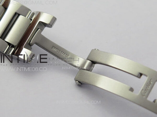 Ballon Bleu 33mm Diamonds Bezel SS K3F 1:1 Best Edition White Textured Dial on SS Bracelet A076 - Image 16