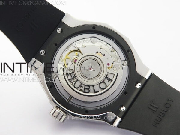 Classic Fusion Orlinski SS Full Real Diamonds B50F 1:1 Best Edition White Faceted Dial on Black Rubber Strap A2892 - Image 16